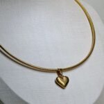 Colar Gargantilha Em Aço Inox Dourado Alta Qualidade Moda Luxo Madalena