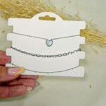Kit Conjunto 3 Pulseiras Com Detalhe Em Coração Colorido Suzane - Imagem 9