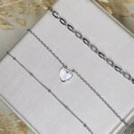 Kit Conjunto 3 Pulseiras Com Detalhe Em Coração Colorido Suzane - Imagem 7