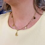 CORDÃO FEMININO CORRENTE DELICADO CORAÇÕES VALÉRIA
